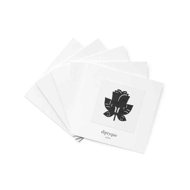 Diptyque Set Diptyque Eau Rose - Patch De Parfum – Body Stickers for Women, Perfumed, Floral, For Skin, Black, 5 pcs