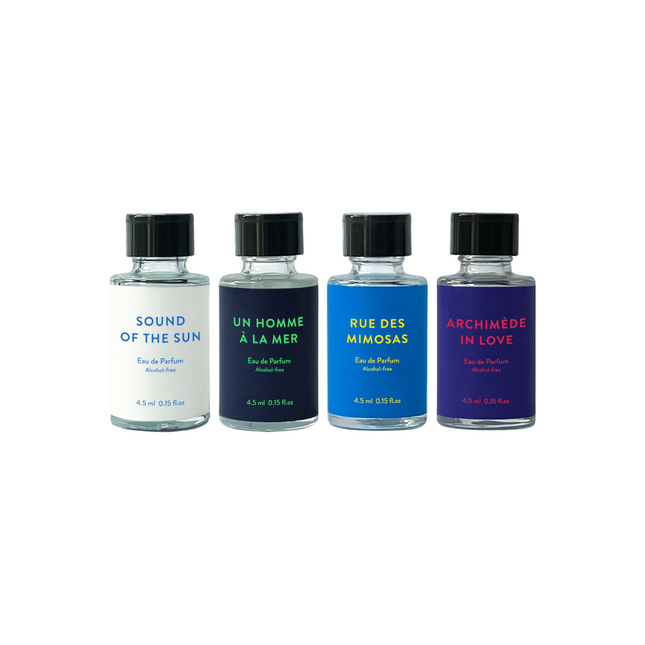 Velvetvelo Discovery Set Velvetvelo: Sound Of The Sun – Eau de Parfum for Men, 4.5 ml + Un Homme A La Mer, 4.5 ml + Rue Des…
