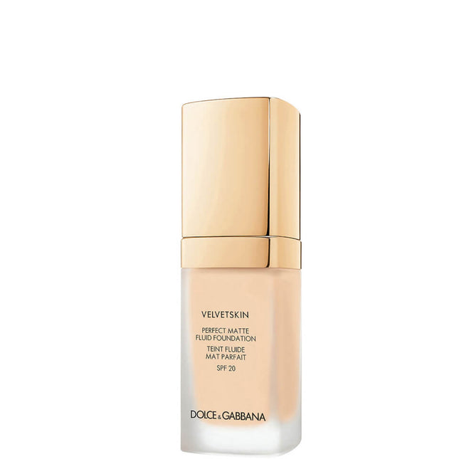 Dolce & Gabbana Velvetskin Matte – Liquid Foundation for Women, 75, SPF 20, 30 ml