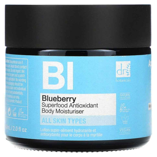 Dr Botanicals Blueberry Superfood Antioxidant – Lotion for Women, Body, 30 ml