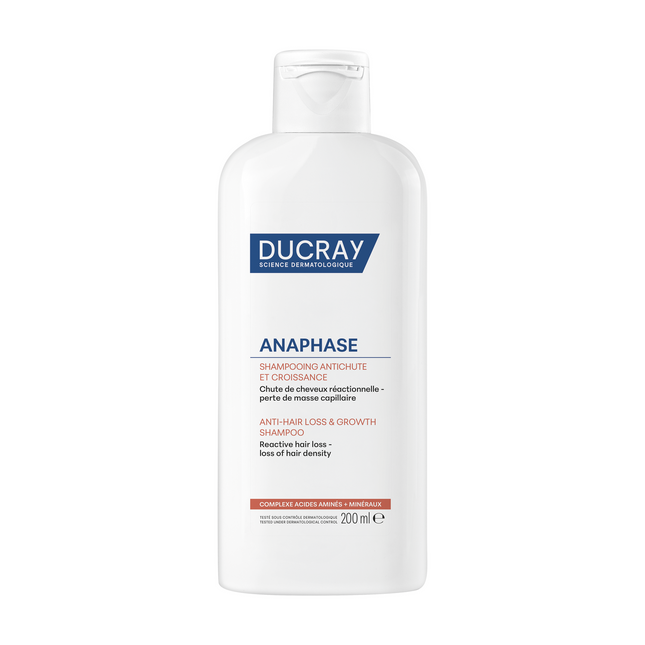 Ducray Anaphase – Hair Treatment Shampoo for Women, Anti-Hair Loss, All Hair Types, 200 ml