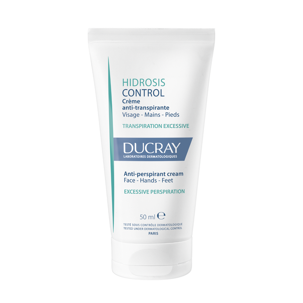 Ducray Hidrosis Control Anti-Perspirant – Cream for Women, For Face & Hands, 50 ml