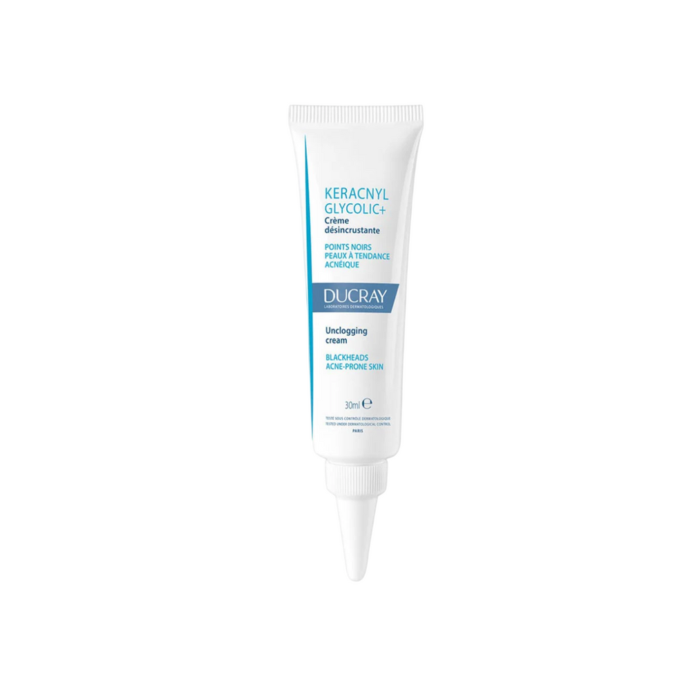 Ducray Keracnyl Glycolic Anti-Blackheads – Local Treatment Cream Unisex, Oily and acne-prone skin, For Face, 30 ml