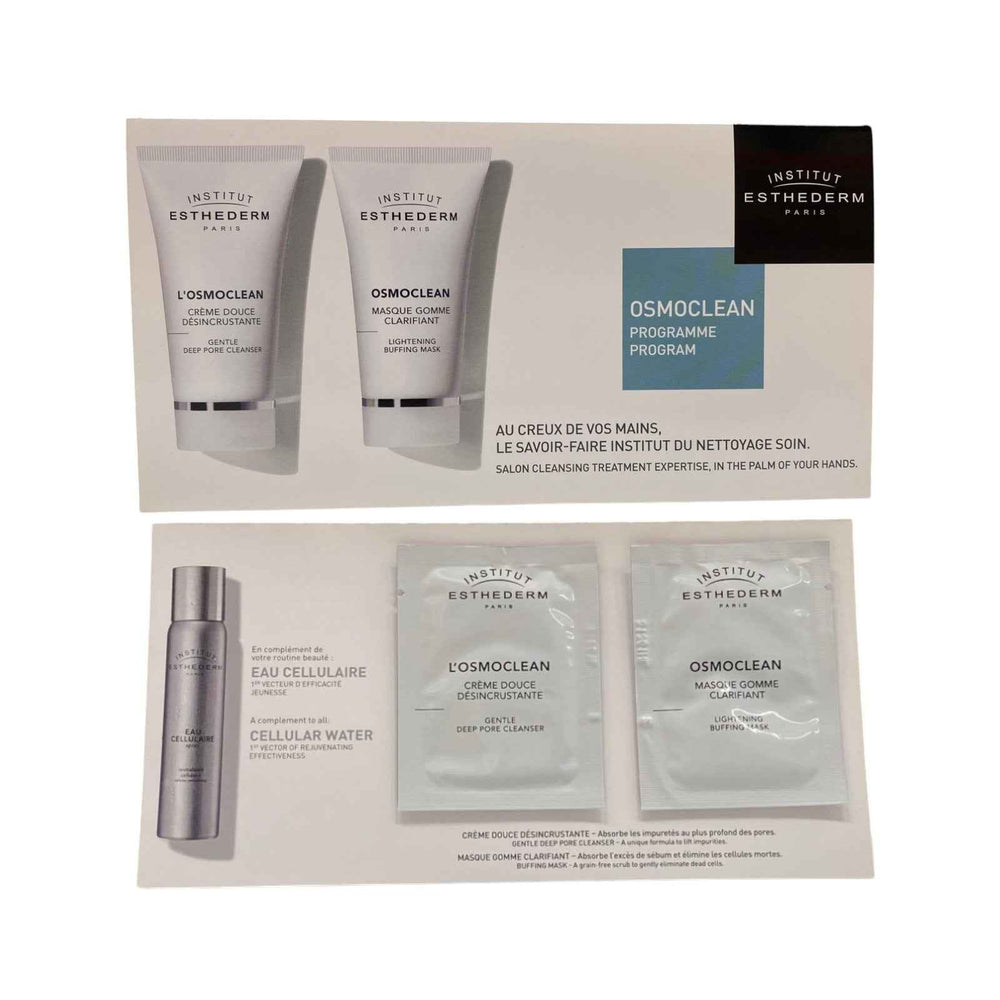 Institut Esthederm Duo Set Institut Esthederm: Osmoclean Refining – Scrub Mask for Women, For Face & Neck, 5 ml Sample + Osmoclean, Deep Cleans And Purifies, Day & Night, Cream, For Face & Neck, 5 ml Sample