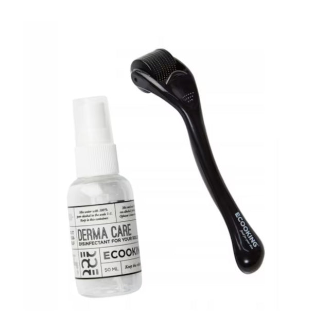 Ecooking Derma Roller Black Elasticity and Firmness – Face Massage Roller for Women