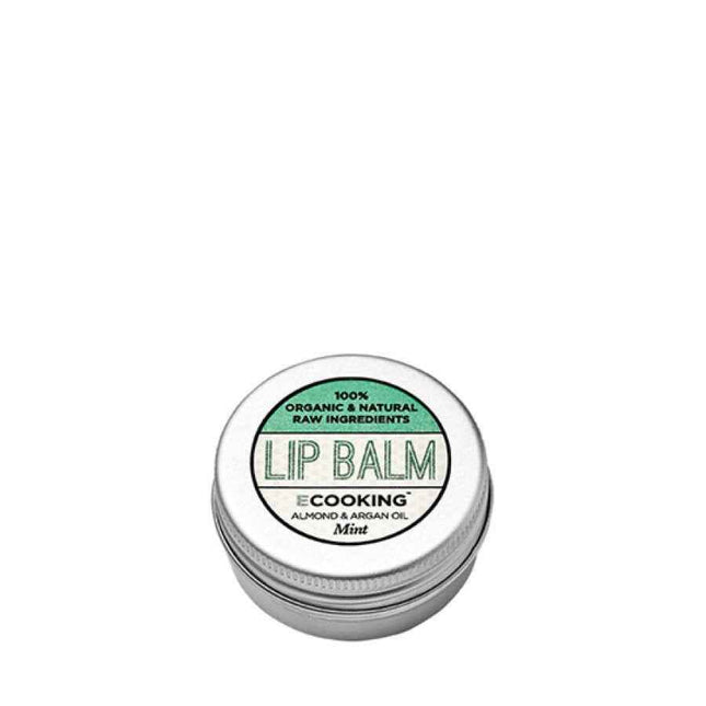 Ecooking Organic Argan Oil Hydrating – Lip Balm for Women, Mint, 15 ml