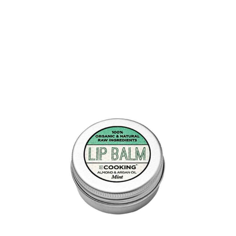 Ecooking Organic Argan Oil Hydrating – Lip Balm for Women, Mint, 15 ml