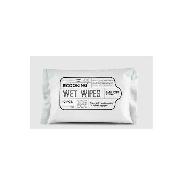 Ecooking Aloe Vera Extract – Cleansing Wipes for Men, For Face, 10 pcs