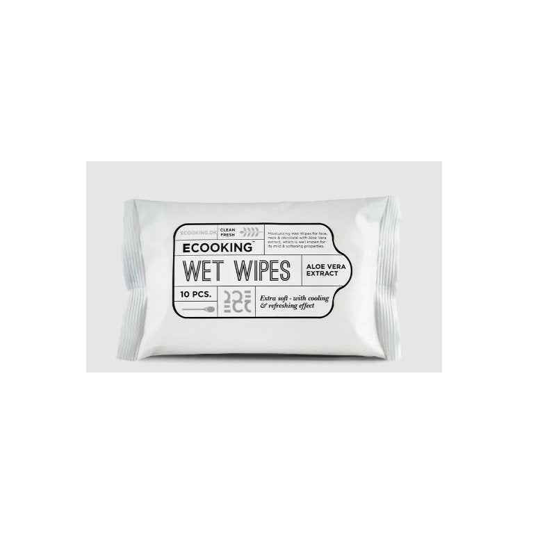 Ecooking Aloe Vera Extract – Cleansing Wipes for Men, For Face, 10 pcs