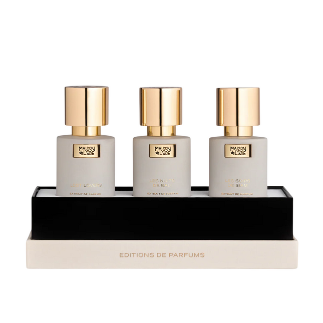 Maison De L`Asie Editions De Parfums Ambre Set Maison De L'Asie: Lost Lovers Unisex, Extrait de Parfum, 15 ml + Les Nuits De Bali, Extrait de Parfum, 15 ml + Les Soirs De Siam, Extrait de Parfum, 15 ml