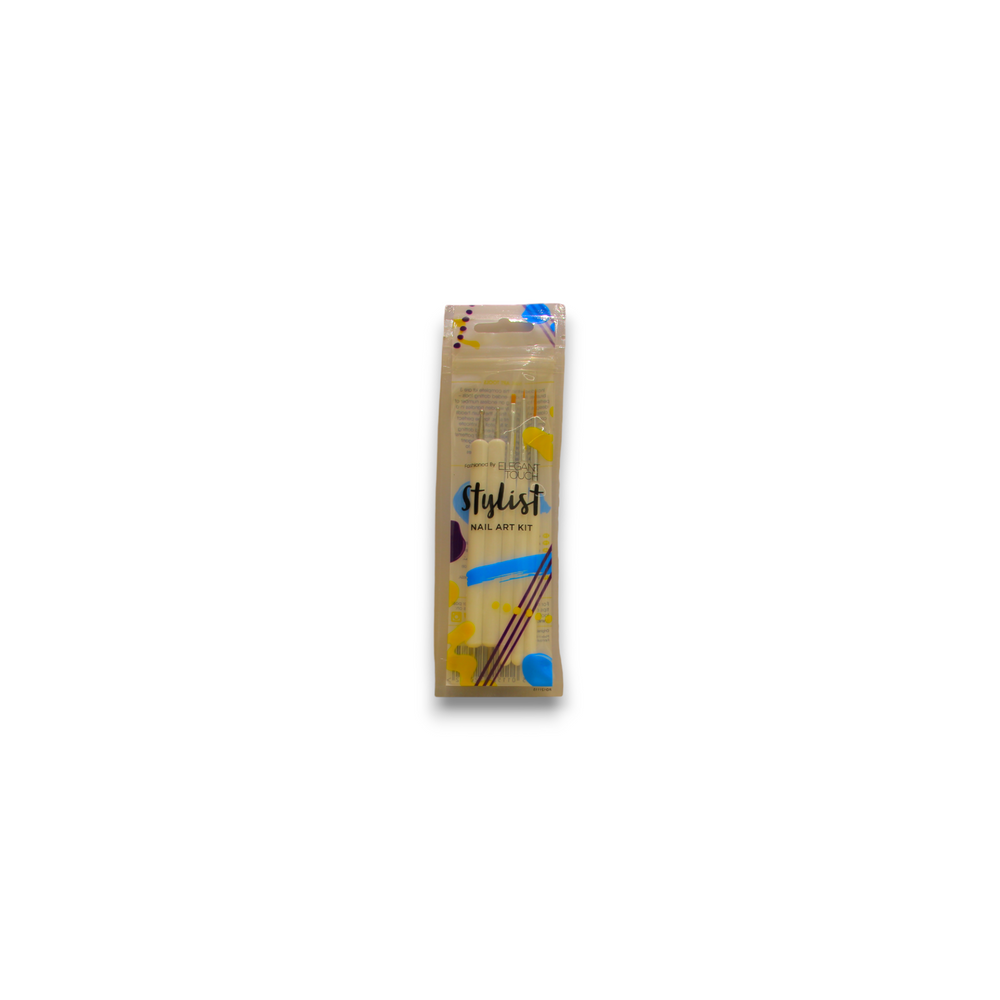 Elegant Touch Set Elegant Touch Stylist – Nail Art Tool Kit for Women, 5 pcs