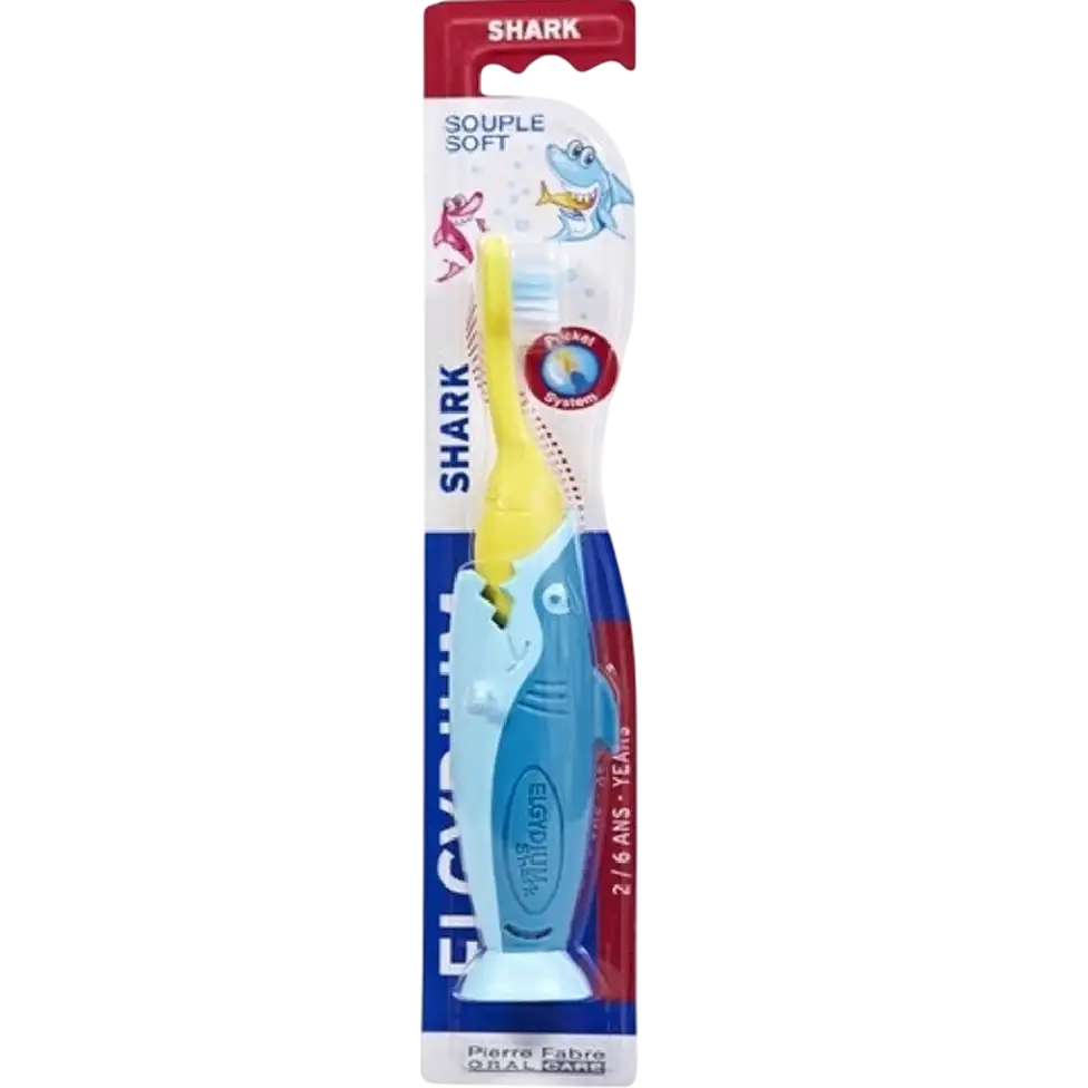 Elgydium Kids Shark – Toothbrush Unisex, Blue