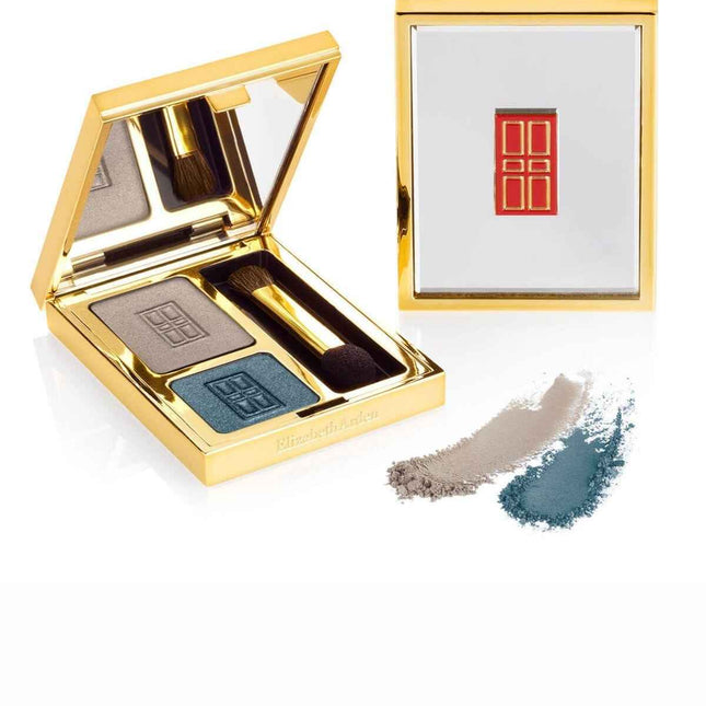 Elizabeth Arden Beautiful Color Duo – Eyeshadow Powder for Women, 06, Misty Teal, 2 Shades, 3 g