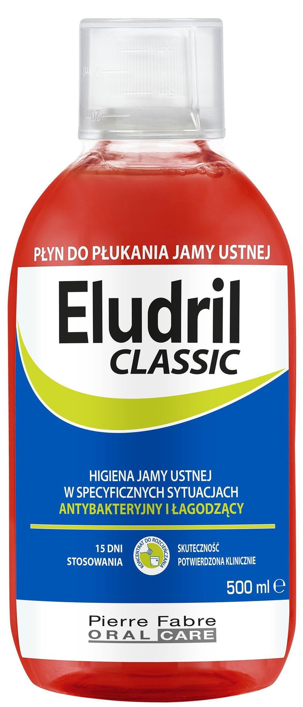 Eludril Mouthwash Unisex, Anti-plaque, 500 ml