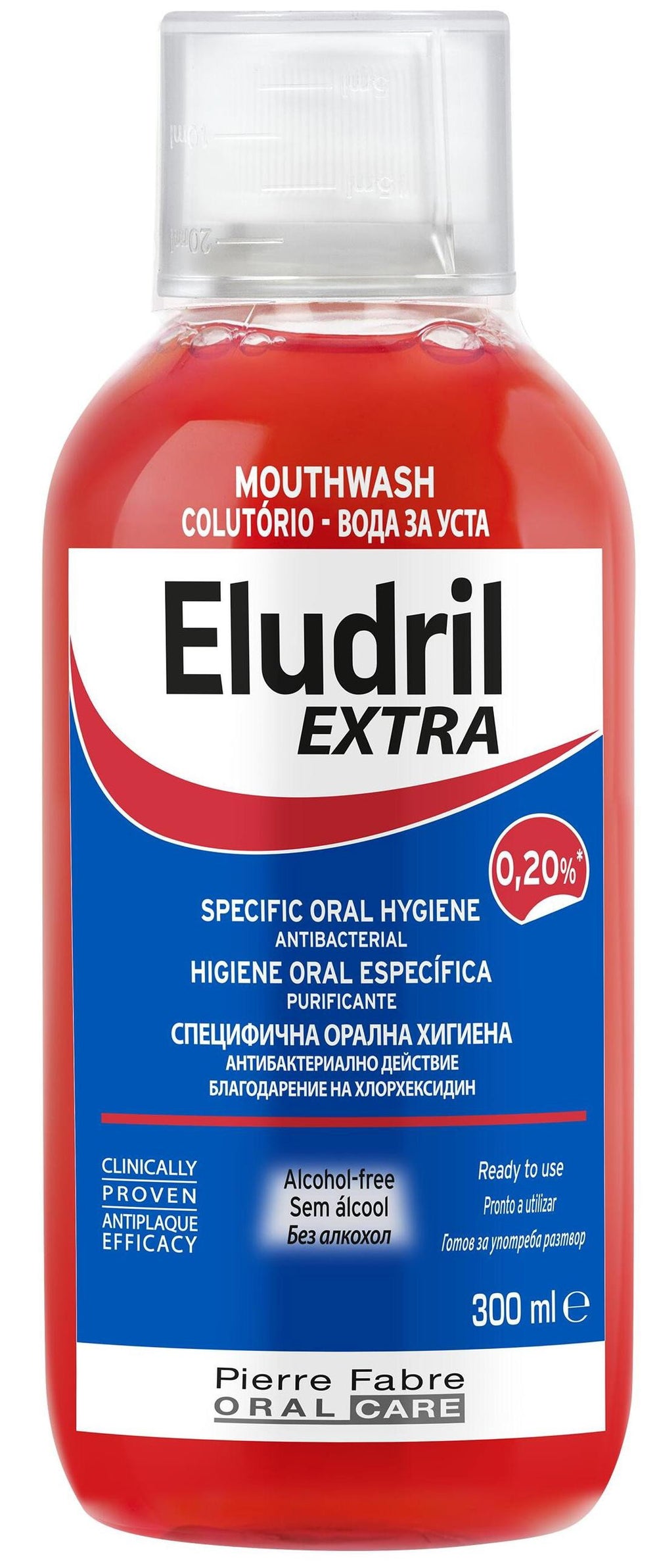 Eludril Mouthwash Unisex, Antibacterial, 300 ml