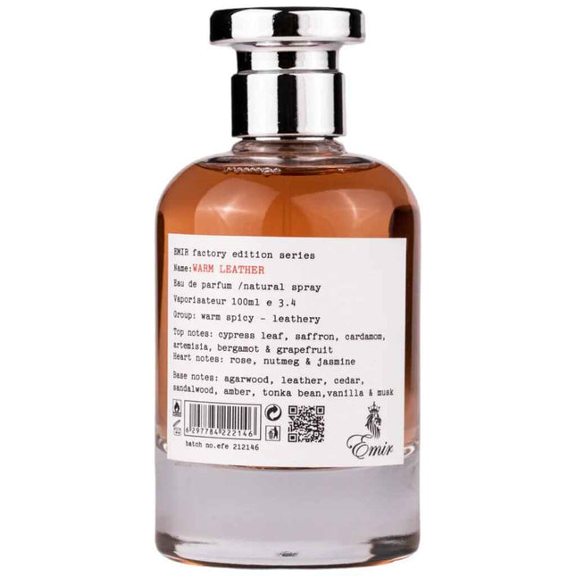 Emir Warm Leather Factory Edition – Eau de Parfum Unisex, 100 ml