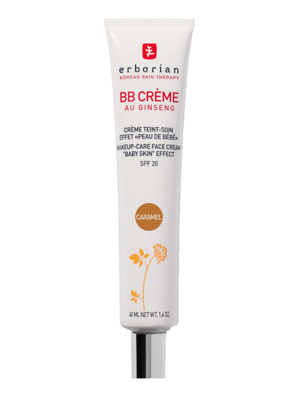 Erborian B.B Cream – BB Cream for Women, Caramel, SPF 20, 40 ml