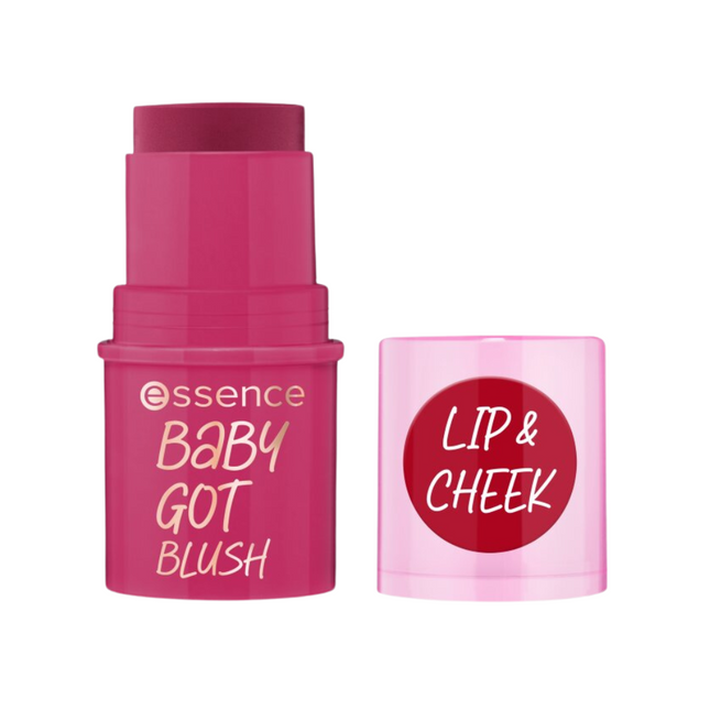 Essence Baby Got Blush Natural Blush – Blush Stick for Women, 50, Cherry Cherry Baby, 5.5 ml