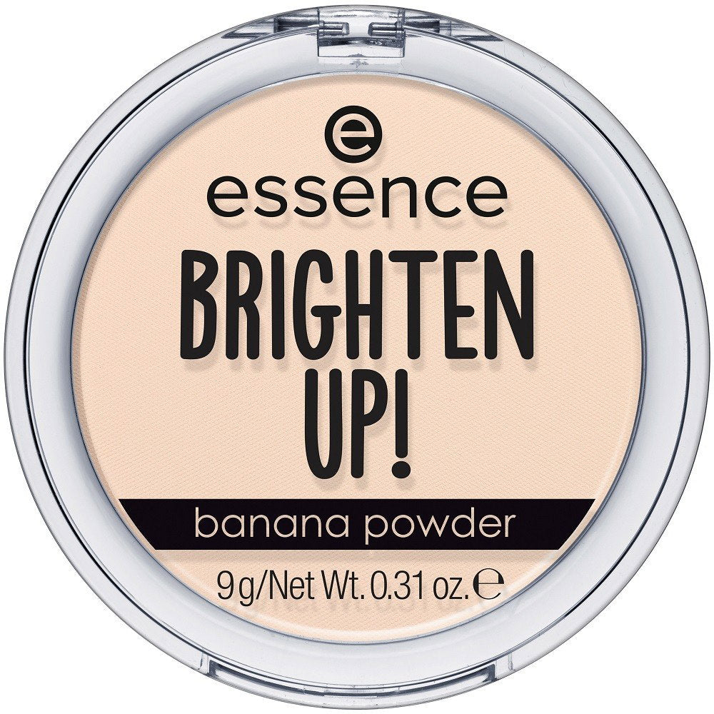 Essence Brighten Up! Banana Powder Brightening Mattifying – Compact Powder for Women, 20, Bababanana, 9 g