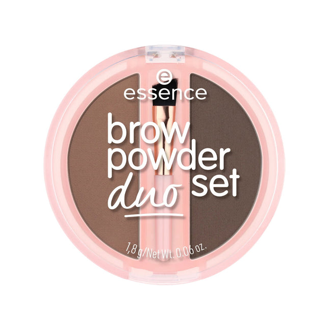 Essence Duo Set Matte – Eyebrow Powder for Women, 02, Medium, 1.8 g