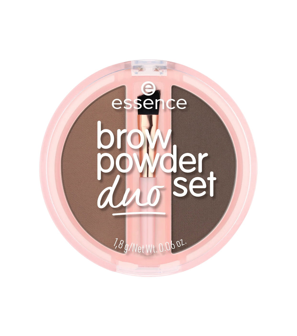 Essence Duo Set Matte – Eyebrow Powder for Women, 02, Medium, 1.8 g