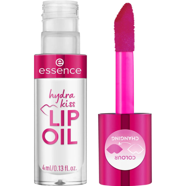 Essence Hydra Kiss Tinted – Lip Oil for Women, 06, Cranberry Is Back, 4 ml