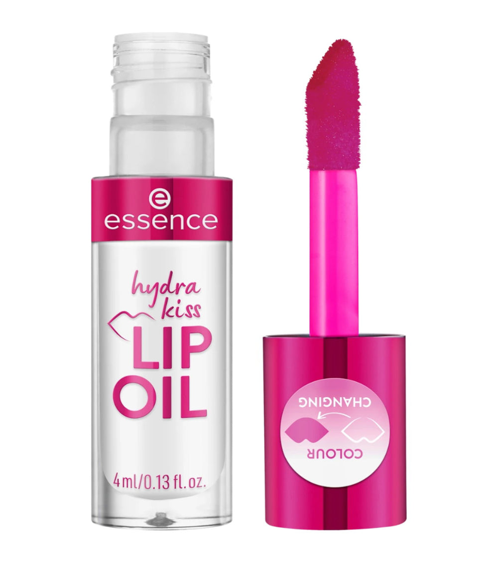 Essence Hydra Kiss Tinted – Lip Oil for Women, 06, Cranberry Is Back, 4 ml