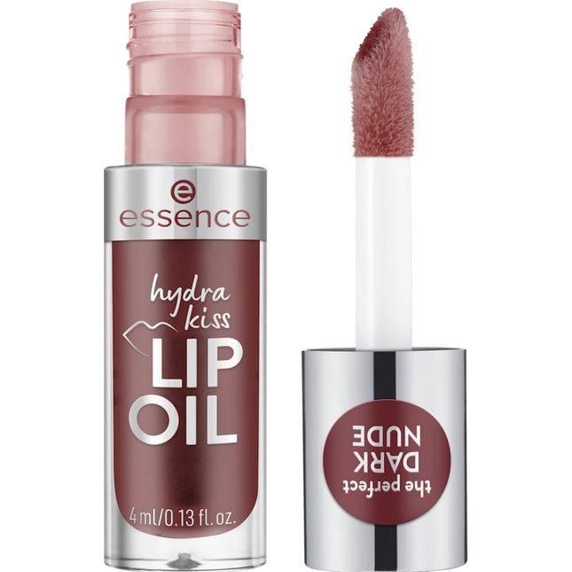 Essence Hydra Kiss Tinted – Lip Oil for Women, 08, Mocha Glow, 4 ml