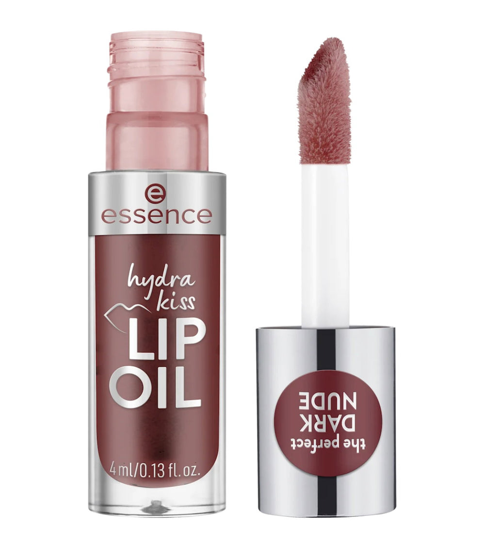 Essence Hydra Kiss Tinted – Lip Oil for Women, 08, Mocha Glow, 4 ml