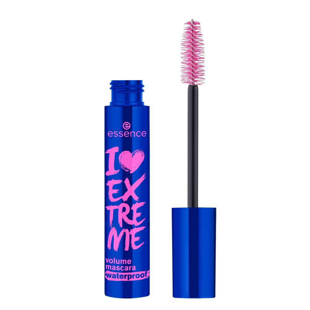 Essence I Love Extreme Waterproof Volume – Mascara for Women, Black, 12 ml
