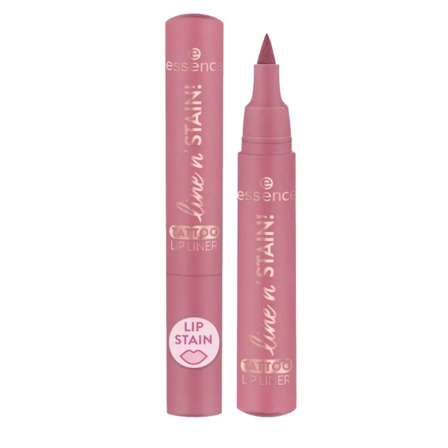 Essence Line n' Stain Tattoo – Lip Liner for Women, 01, Everyone's Nude-Pink, 2.5 ml
