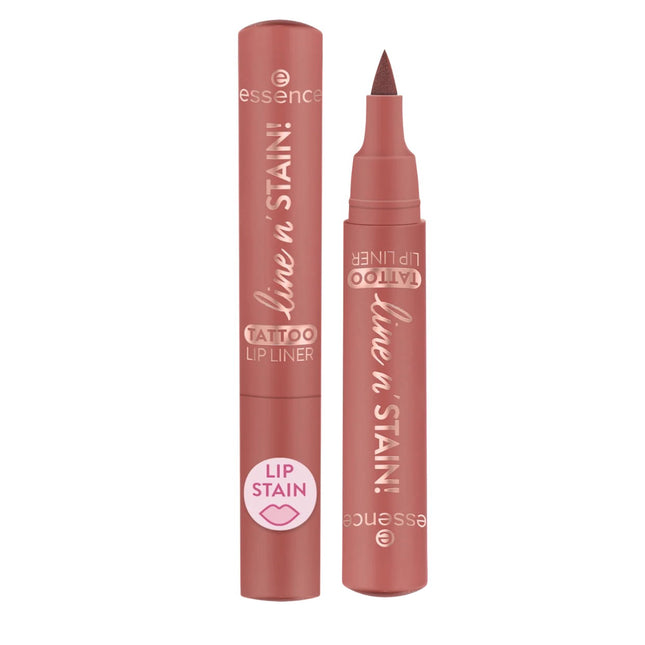 Essence Line n' Stain Tattoo – Lip Liner for Women, 02, Must Have Brown, 2.5 ml