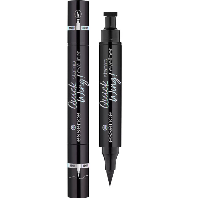 Essence Quick Wing! Double-sided Matte – Liquid Eyeliner for Women, 01, Black, 3.5 ml