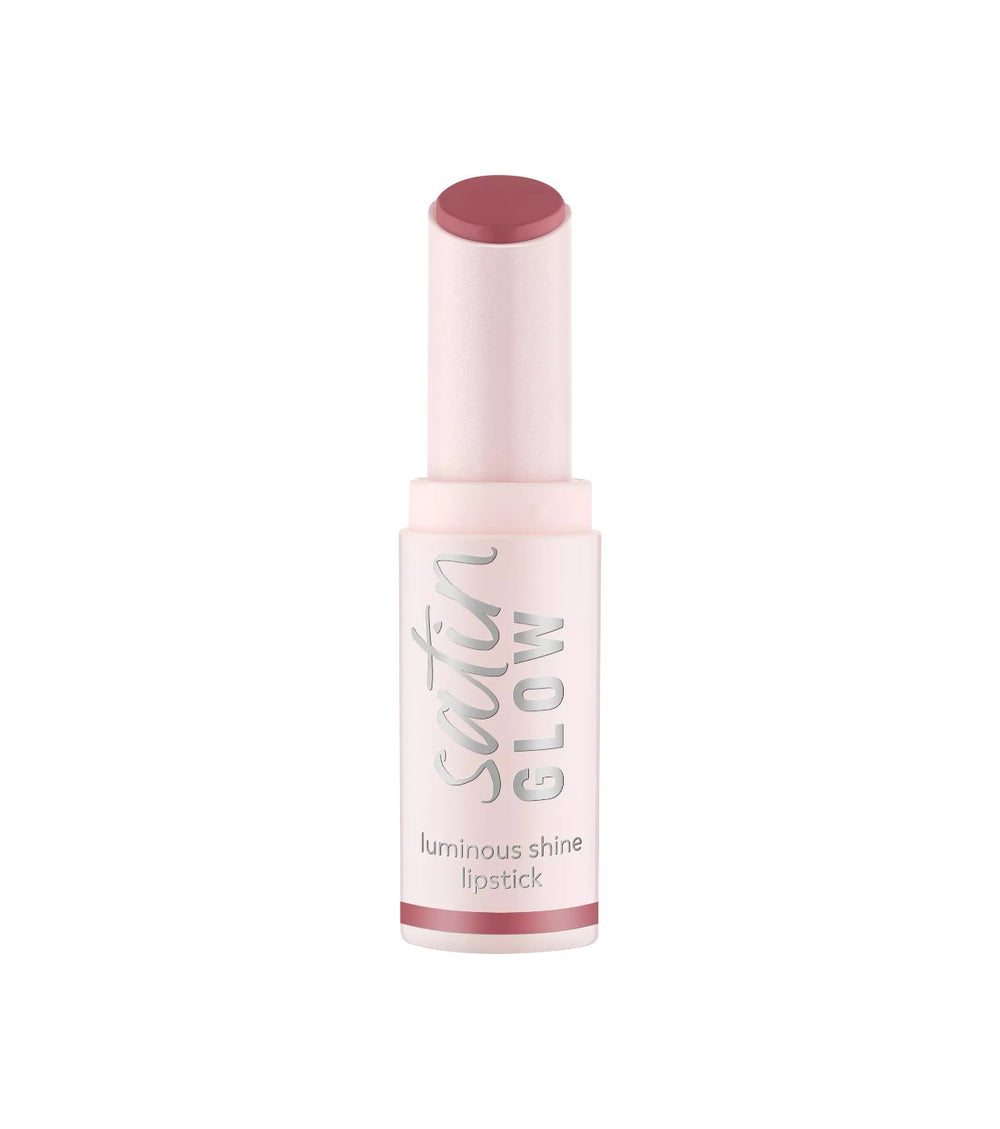 Essence Satin Glow Luminous – Cream Lipstick for Women, 03, Rose And Shine, 3.5 g