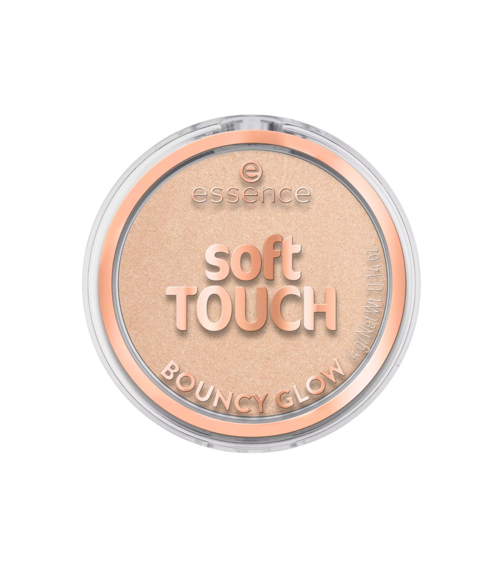 Essence Soft Touch Bouncy Glow Highlighting – Highlighter Powder for Women, 10, Soft Glaze, 4 g