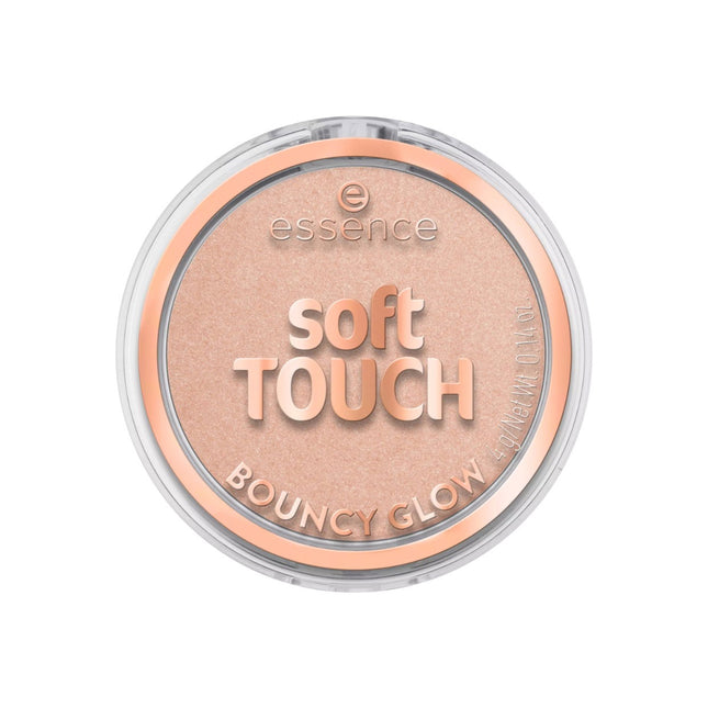 Essence Soft Touch Bouncy Glow Illuminating – Blush Highlighter Compact for Women, 20, Glazed Dew, 4 g