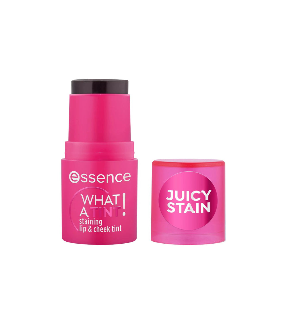 Essence What a Tint! – Lip & Cheek Balm 2-in-1 for Women, 10, Raspberry Vibes, 5 ml