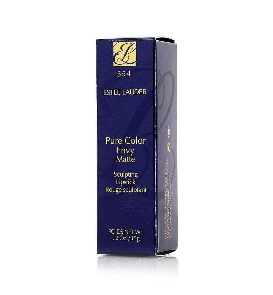 Estee Lauder Pure Color Envy - Matte – Cream Lipstick for Women, 554, Deep Secret, 3.5 g