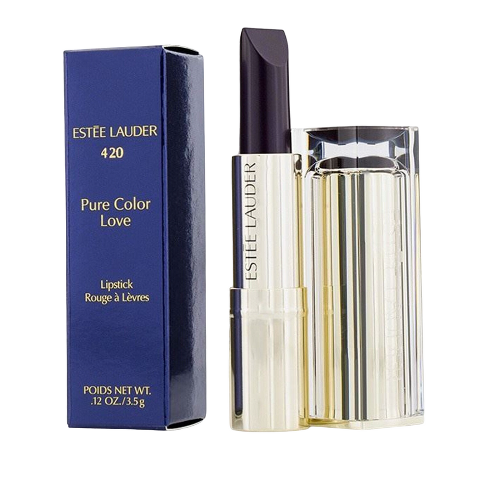Estee Lauder Pure Color Love Natural Oils Long-Lasting – Cream Lipstick for Women, 420, Up Beet, 3.5 g