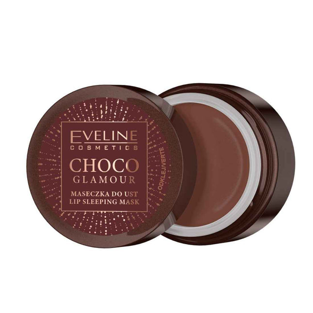 Eveline Cosmetics Choco Glamour Regenerating Night – Lip Mask for Women, 12 ml