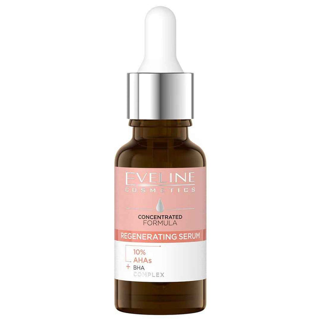 Eveline Cosmetics Concentrated Formula AHA/BHA Regenerating – Serum for Women, For Face, 18 ml Tester