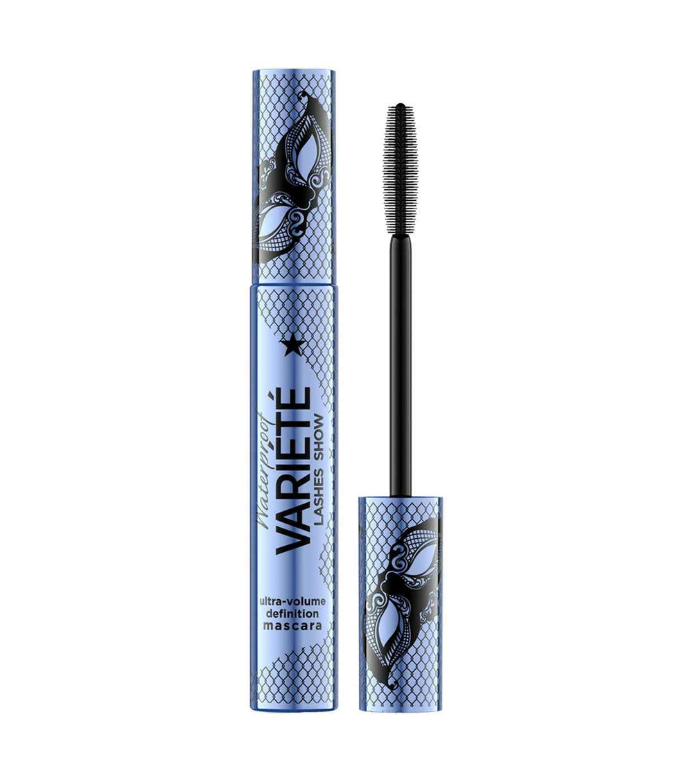 Eveline Cosmetics Variete Waterproof Volume – Mascara for Women, Intense Black, 10 ml