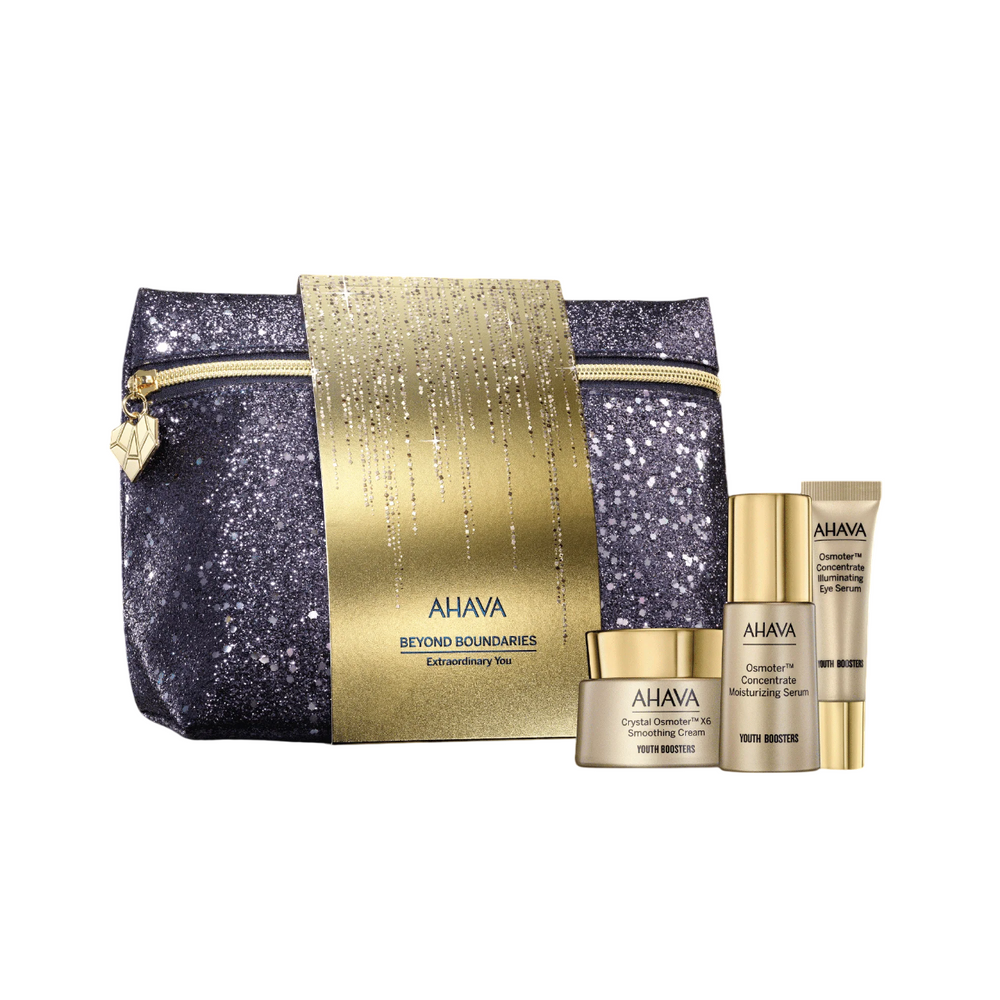 Ahava Extraordinary You Set Ahava: Crystal Osmoter X6 Smoothing – Cream for Women, For Face, 50 ml + Osmoter Concetrate,…