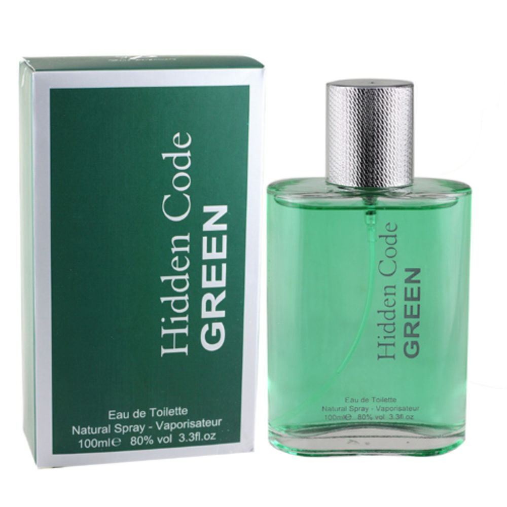 Fine Perfumery Hidden Code Green – Eau de Toilette for Men, 100 ml