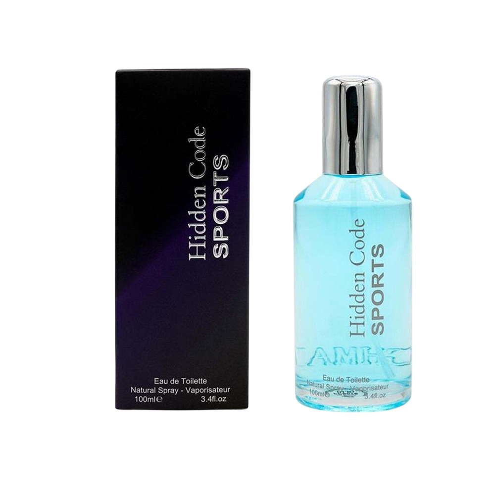 Fine Perfumery Hidden Code Sports – Eau de Toilette for Men, 100 ml