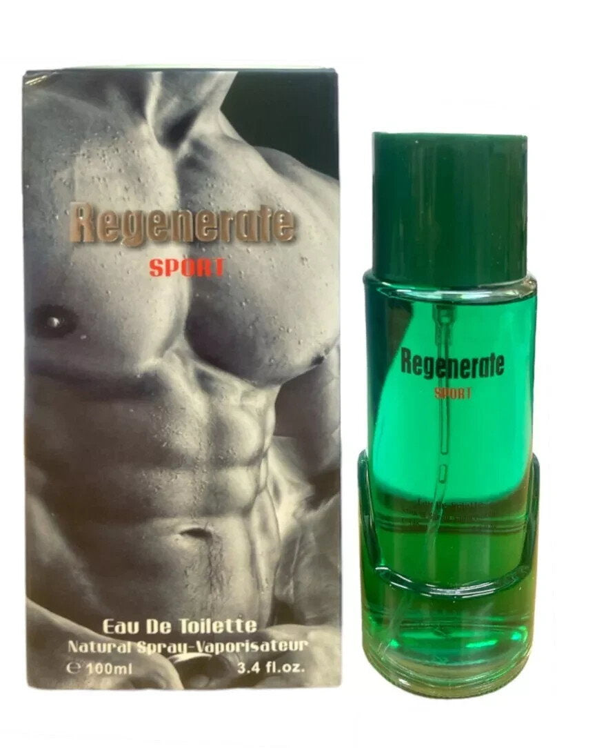 Fine Perfumery Regenerate Sport Green – Eau de Toilette for Men, 100 ml