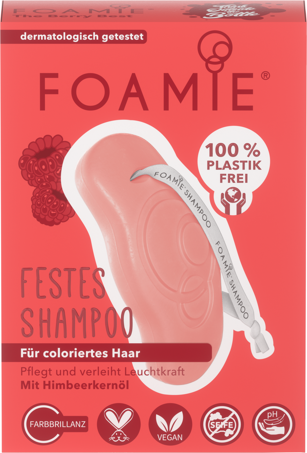 Foamie The Berry Best – Hair Shampoo Bar Unisex, For Colour Protection, 80 g