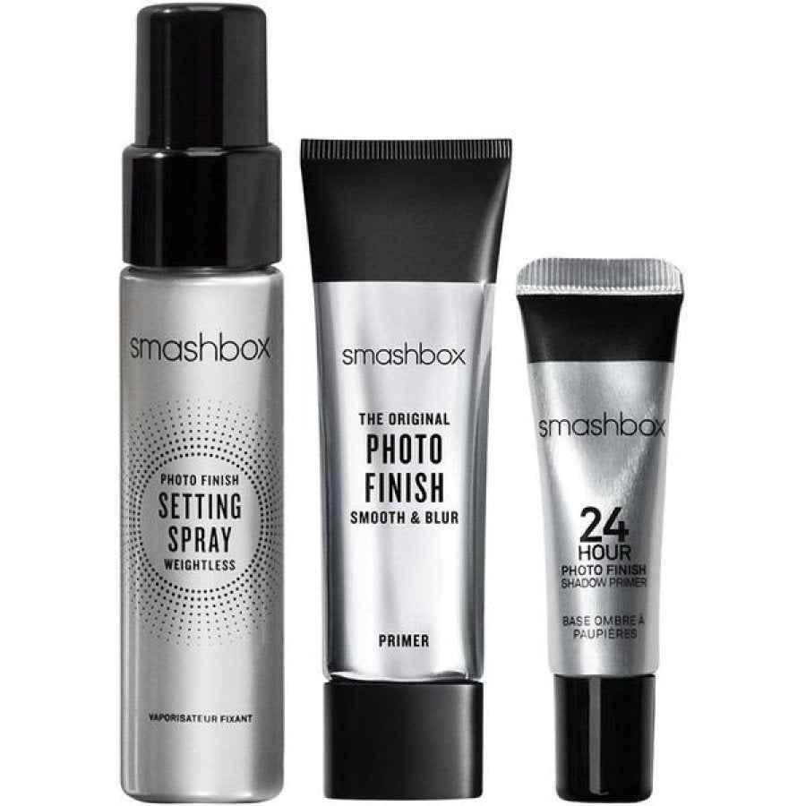 Smashbox Set Smashbox: Photo Finish Matte Finish Liquid Primer 12 ml + Photo Finish – Setting Spray for Women, 30 ml + Photo Finish, Eyeshadow Primer, 7 ml
