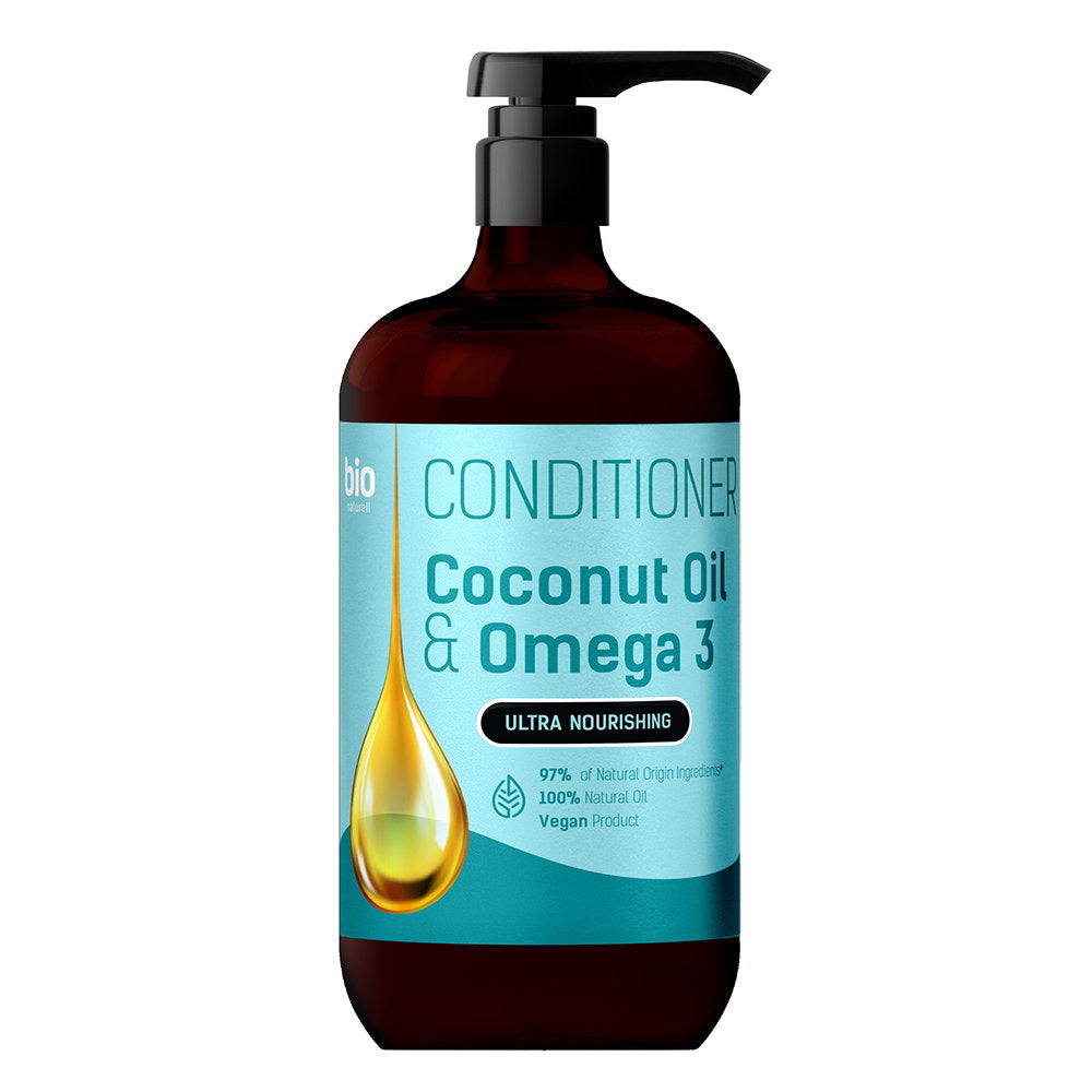 Bio Naturell Coconut Oil & Omega 3 – Hair Conditioner Unisex, Nourishing, Hydrating, 946 ml
