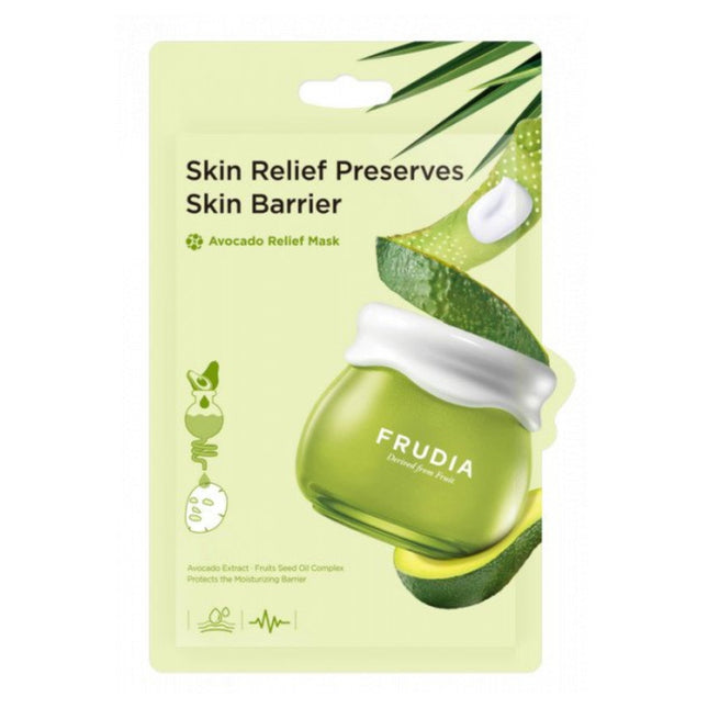 Frudia Delivered From Fruit Avocado Stress Relief – Sheet Mask Unisex, For Face, 20 ml